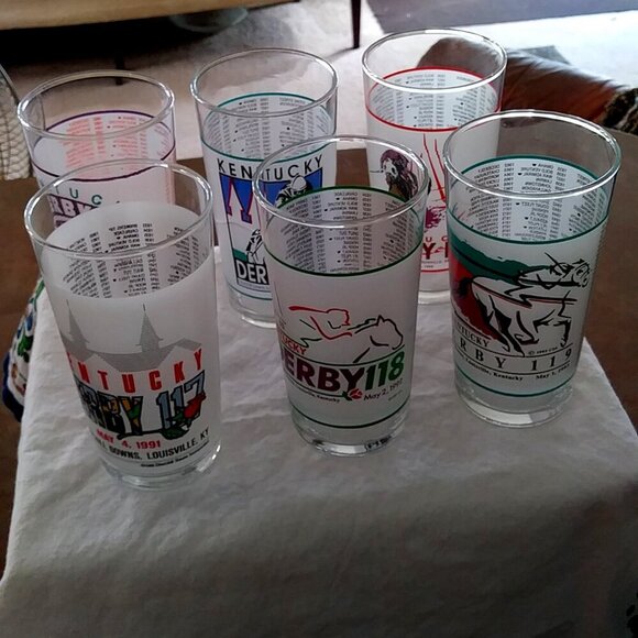 Kentucky Derby Glasses - Derbies 117 (1991), 118 (1992), 119 (1993), 120 (1994) - Picture 10 of 12